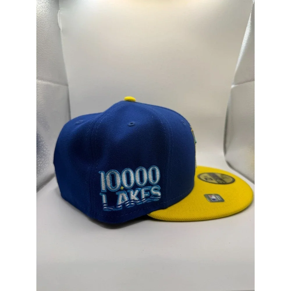 New Era 59FIFTY‎ Minnesota Twins 10000 Lakes 7 1/8 Fitted Hat Blue/Yellow